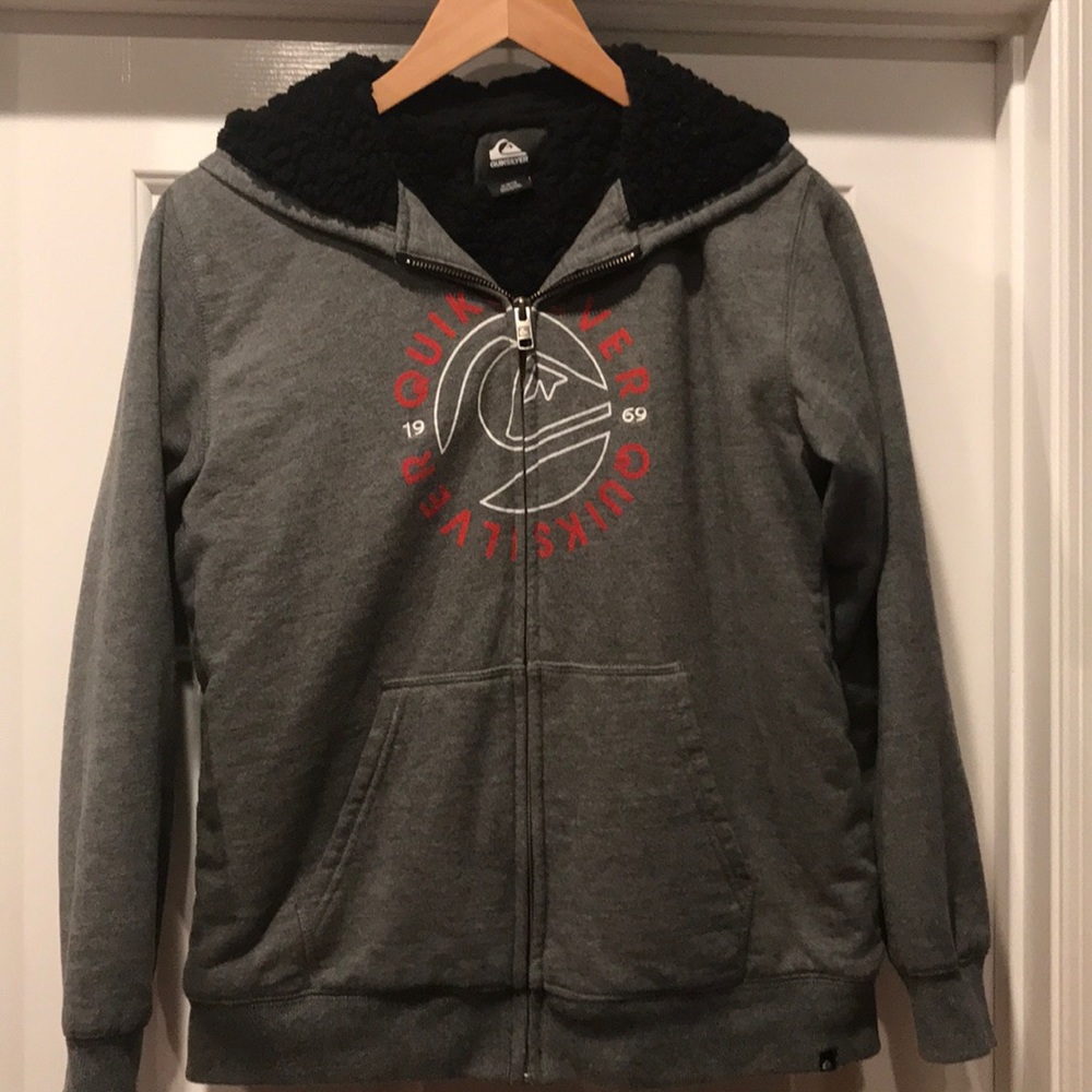 Quiksilver Sweatshirt jacket size medium 10 - 12 - Picture 1 of 6